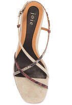 Thumbnail for your product : Joie Malou Strappy Snakeskin Embossed Leather Sandal