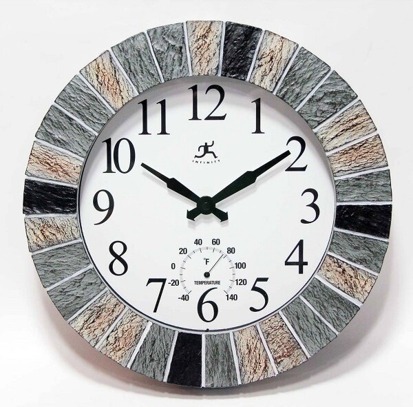 https://img.shopstyle-cdn.com/sim/d4/ee/d4ee6a3bb0e498d0780e4691f30505d5_best/13-faux-stone-mosaic-indoor-outdoor-wall-clock-infinity-instruments.jpg