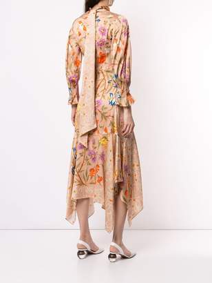 Mother of Pearl floral print symmetric dress