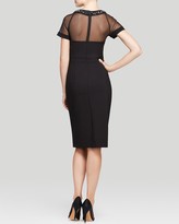 Thumbnail for your product : Laundry by Shelli Segal Dress - Short Sleeve Illusion Neck Sheath