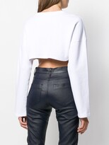 Thumbnail for your product : Fiorucci Vintage Angels cropped sweatshirt
