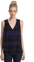 Thumbnail for your product : Catherine Malandrino Striped Chiffon Top