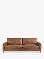 Thumbnail for your product : John Lewis & Partners Bailey Grand 4 Seater Leather Sofa, Dark Leg