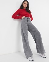 Thumbnail for your product : And other stories & honeycomb frill detail jumper in red