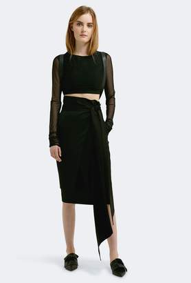 Aq/Aq Riley Wrap Midi Skirt