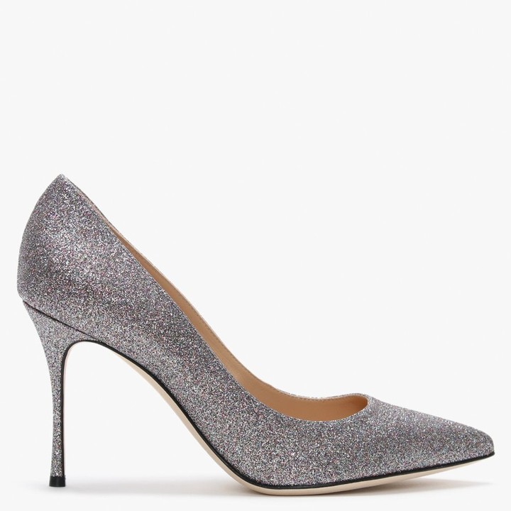 silver court heels uk