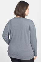 Thumbnail for your product : Sejour Studded French Terry Sweatshirt (Plus Size)