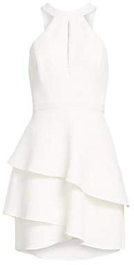 bcbgmaxazria keyhole halter cocktail dress