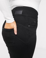 Thumbnail for your product : Simply Be shape & sculpt extra high waist skinny jeans in black