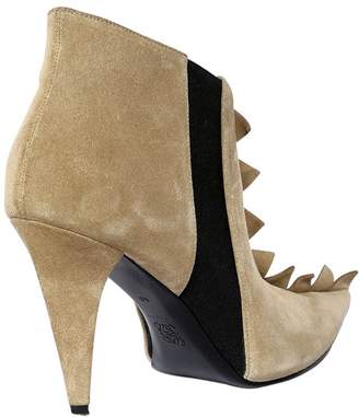 Loewe 90mm Zigzag Suede Ankle Boots