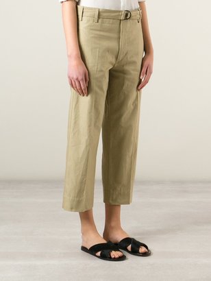 Isabel Marant cropped trousers - women - Cotton/Linen/Flax - 40