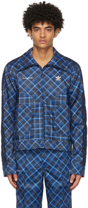 Wales Bonner Blue adidas Edition Tartan Track Jacket - ShopStyle