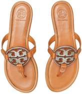 Thumbnail for your product : Tory Burch MILLER CRYSTAL-LOGO SANDAL, LEATHER