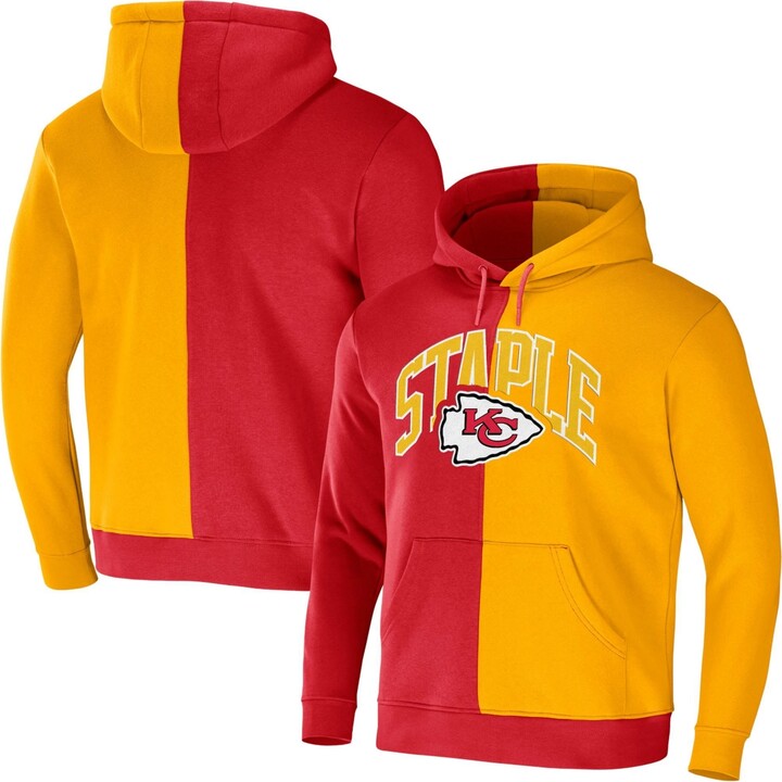 Kansas City Chiefs Big & Tall Iconic Color Block Pullover Hoodie