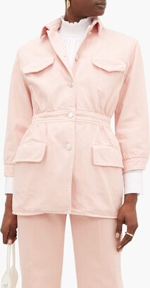 women's pink denim jacket uk