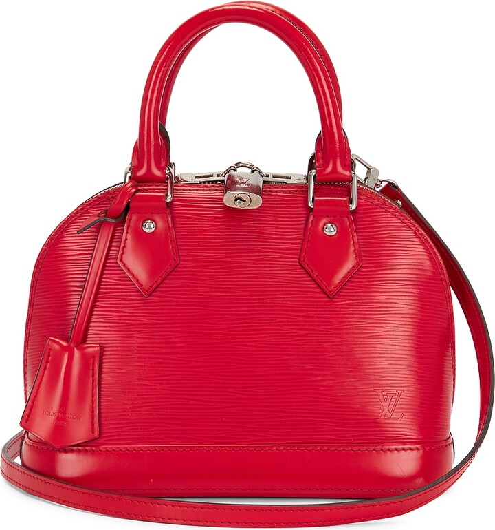 Louis Vuitton Epi Alma BB Handbag in Red