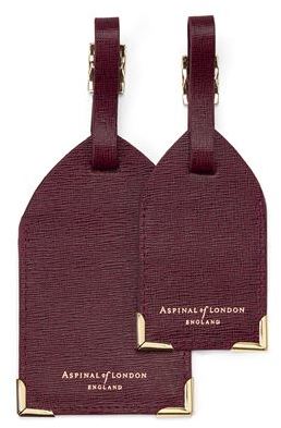 Aspinal of London Leather Luggage Tags (Set of 2)