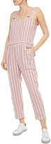 Thumbnail for your product : Rag & Bone Cropped Striped Linen-blend Jumpsuit