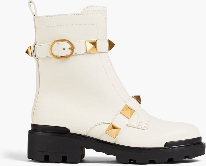 Valentino Garavani Roman Stud leather ankle boots