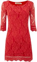 Thumbnail for your product : Reverse 3/4 SL Lace Bodycon Dress