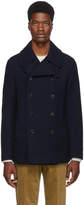 Thumbnail for your product : Ralph Lauren Purple Label Navy Wool and Cashmere Peacoat