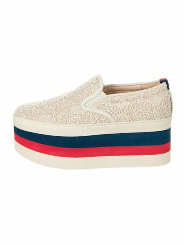 Gucci Peggy Wedge Sneakers w/ Tags - ShopStyle