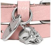 Thumbnail for your product : Alexander McQueen Leather Double Wrap Skull Bracelet