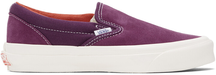Vans Purple Suede OG Classic Slip-On Sneaker - ShopStyle متجر العربية للعود