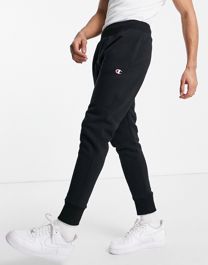 Champion small logo sweatpants in black - ShopStyle