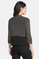 Thumbnail for your product : Eileen Fisher Twist Knit Colorblock Cardigan