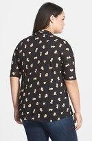Thumbnail for your product : Lucky Brand 'Floating Leaf' Print Jersey Top (Plus Size)