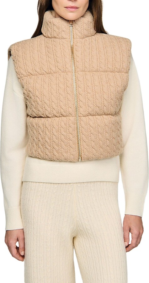 Sandro Sven Sleeveless Puffer Jacket