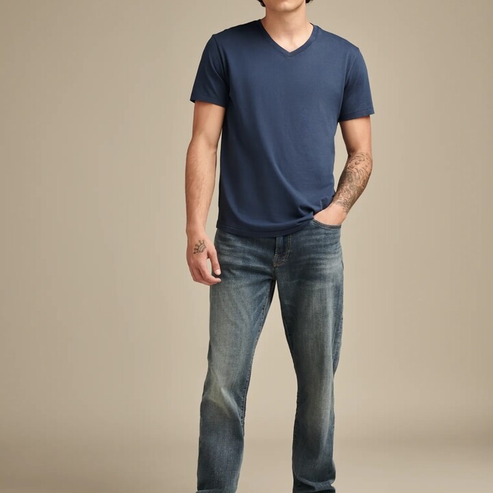 Lucky Brand 363 Vintage Straight Coolmax Stretch Jean - Men's Pants Denim Straight Leg Jeans in Fayette