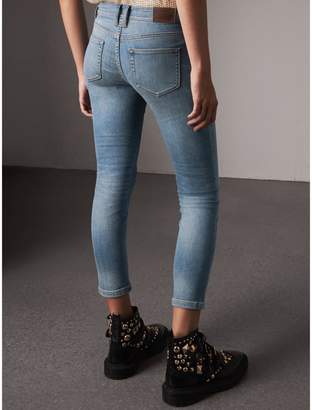 Burberry Skinny Fit Low-rise Cropped Jeans