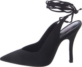 ATTICO Satin Slingback Pumps