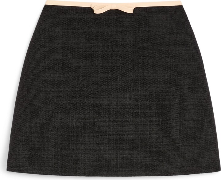 Valentino Bow-Detail Mini Skirt