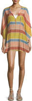 Thumbnail for your product : Vix Guadalupe Striped Caftan Coverup