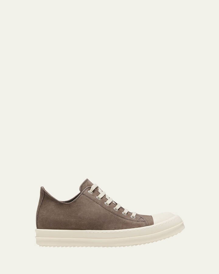 Rick Owens Scarpe Pelle Low-Top Leather Sneakers
