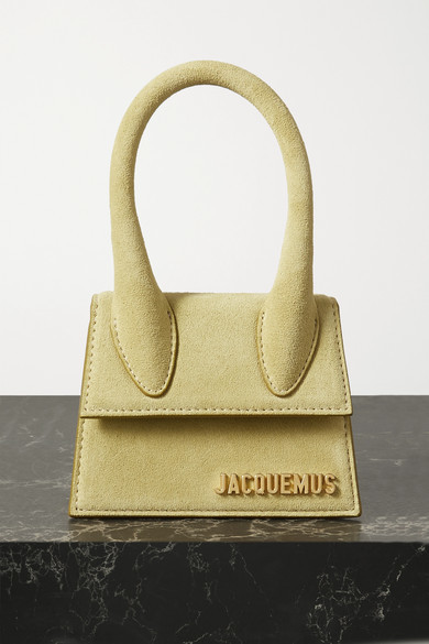 Jacquemus Le Chiquito Mini Suede Tote - Light green - ShopStyle