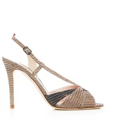 Thumbnail for your product : Sarah Jessica Parker Exultant Metallic Slingback Sandals