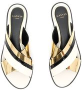 Thumbnail for your product : Lanvin Mirror Cross Sandals