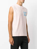Thumbnail for your product : Satisfy distressed vest with slogan