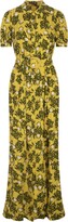 Thumbnail for your product : Diane von Furstenberg Paddy Long Dress In Yellow Printed Cotton