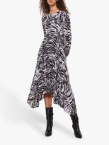 Thumbnail for your product : Mint Velvet Izzy Abstract Puff Sleeve Midi Dress, Multi