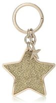 Thumbnail for your product : Jimmy Choo Stellina Gold Lamé Glitter Fabric and Metal Star Key Chain
