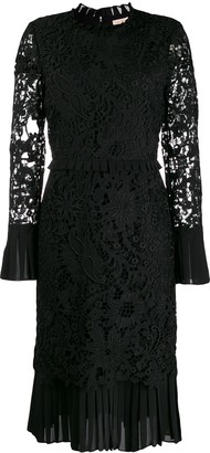 Tory Burch Lace-Pattern Fitted Dress