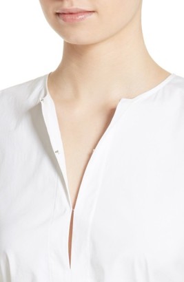 Theory Women's Desza Belted Stretch Cotton Top