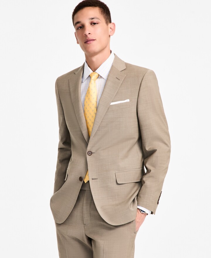 Brooks Brothers B by Men's Wool-Blend Stretch Classic-Fit Suit Separates Jacket