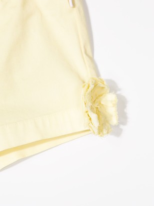 Il Gufo Flower Detail Shorts