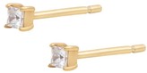 Thumbnail for your product : Wanderlust + Co Princess Petite Topaz Gold Sterling Silver Earrings